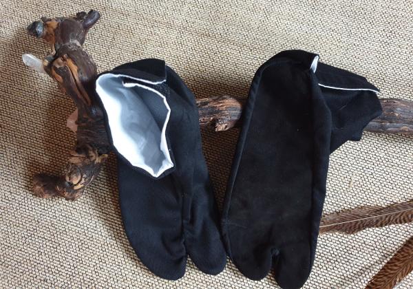 Tabi-Socken Schwarz/Weiß - Größe 47