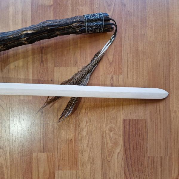Handgefertigtes Tai Chi Schwert aus Buche mit Klingenlänge 85 cm runder Griff > www.bokken-shop.de. passend für Tai Chi, Tai Chi Chuan, Taichi. Dein Tai Chi Fachhändler