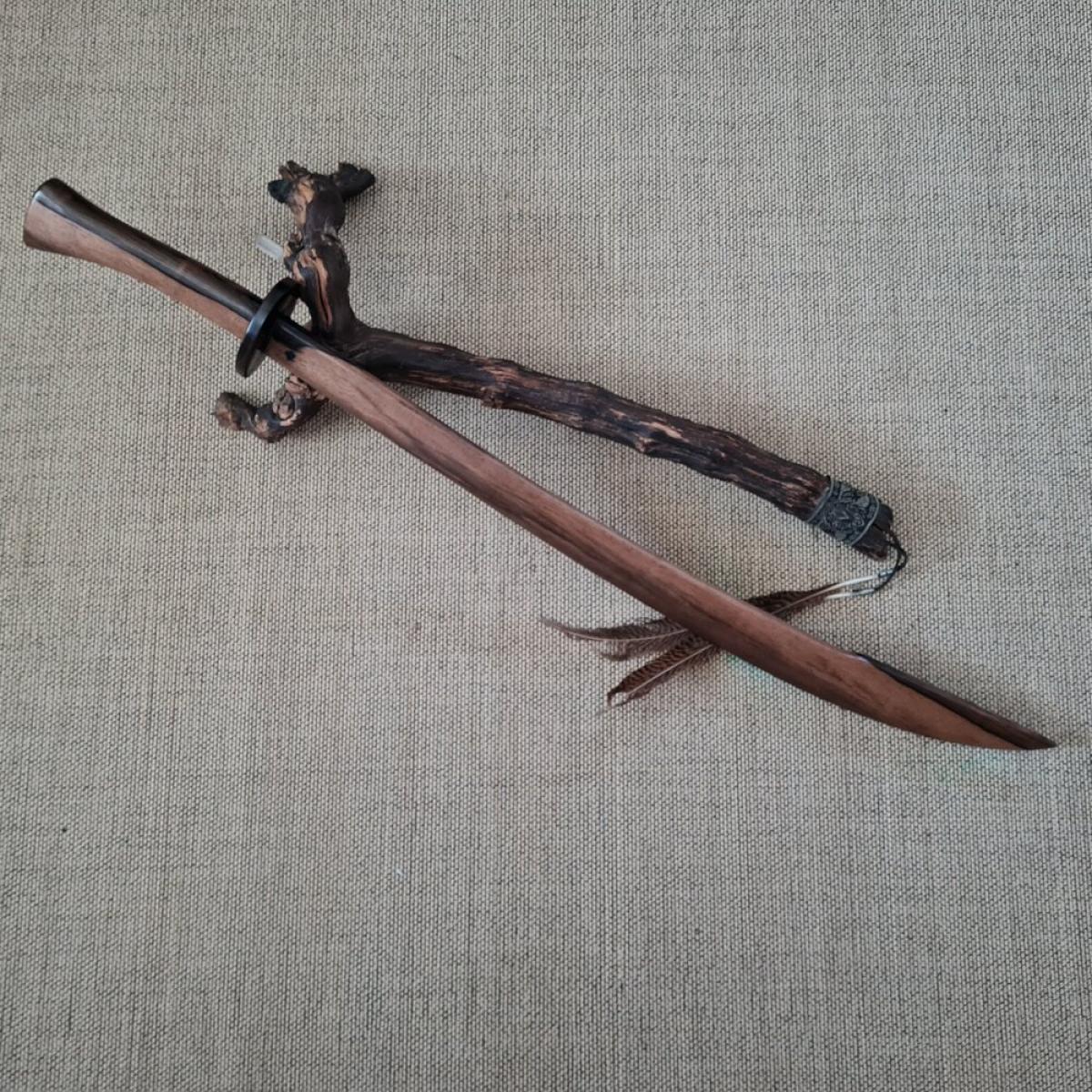 Tai Chi Säbel aus Ebenholz - Klingenlänge 70 cm ► www.bokken-shop.de ✅ Holzschwert für Tai Chi ✓ Tai Chi Chuan ✓ Taichi ✓ Dein Tai-Chi-Fachhändler!