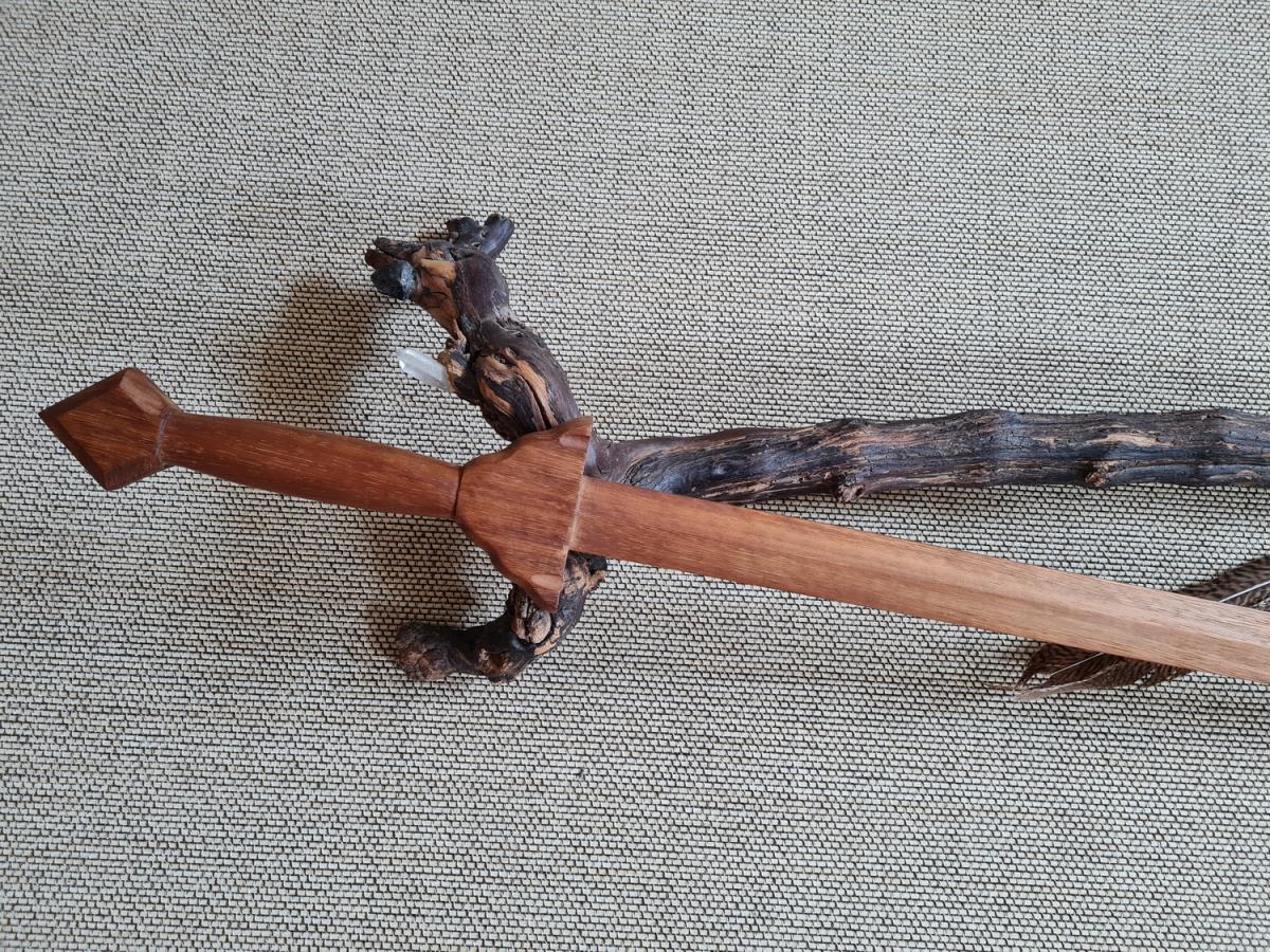 Tai Chi Schwert aus Teakholz - 83 cm ➽ www.bokken-shop.de ✅ Waffen für Tai Chi ✓ Tai Chi Chuan ✓ Taichi ✓ Dein Tai-Chi-Fachhändler!