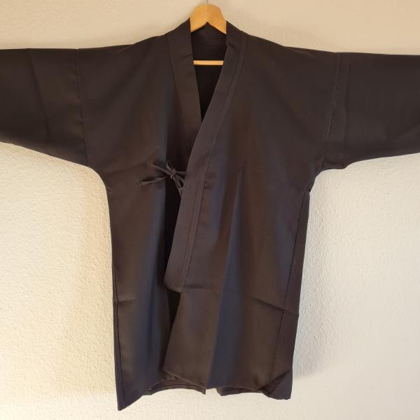 Gi made of gabardine - black (size 170) ➤ www.bokken-shop.de ✅ suitable for Iaido, Aikdo, Kendo, Jodo ✓ Your Budo specialist dealer!