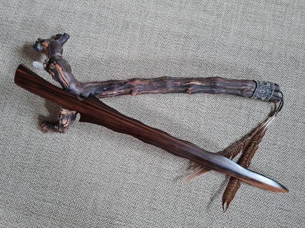 Kris sword made of ebony ➤ www.bokken-shop.de ✅ suitable for Escrima, Wing Tsun, Kubotan, Jiu-Jitsu, Ninjutsu, Kung-Fu ✔ Your Budo dealer!