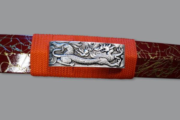 Wudang Tai Chi Sword - red handle wrap ➤ www.bokken-shop.de. Suitable for tai chi, tai chi chuan, tai chi. Your Tai Chi retailer!
