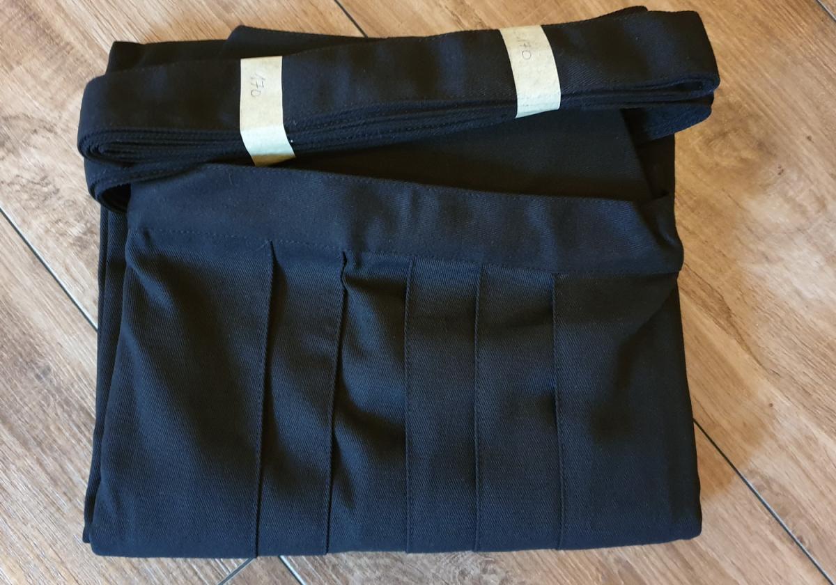 Hakama made of cotton - black (size 170) ➤ www.bokken-shop.de ✅ suitable for Iaido, Aikdo, Kendo, Jodo ✓ Your Budo dealer!