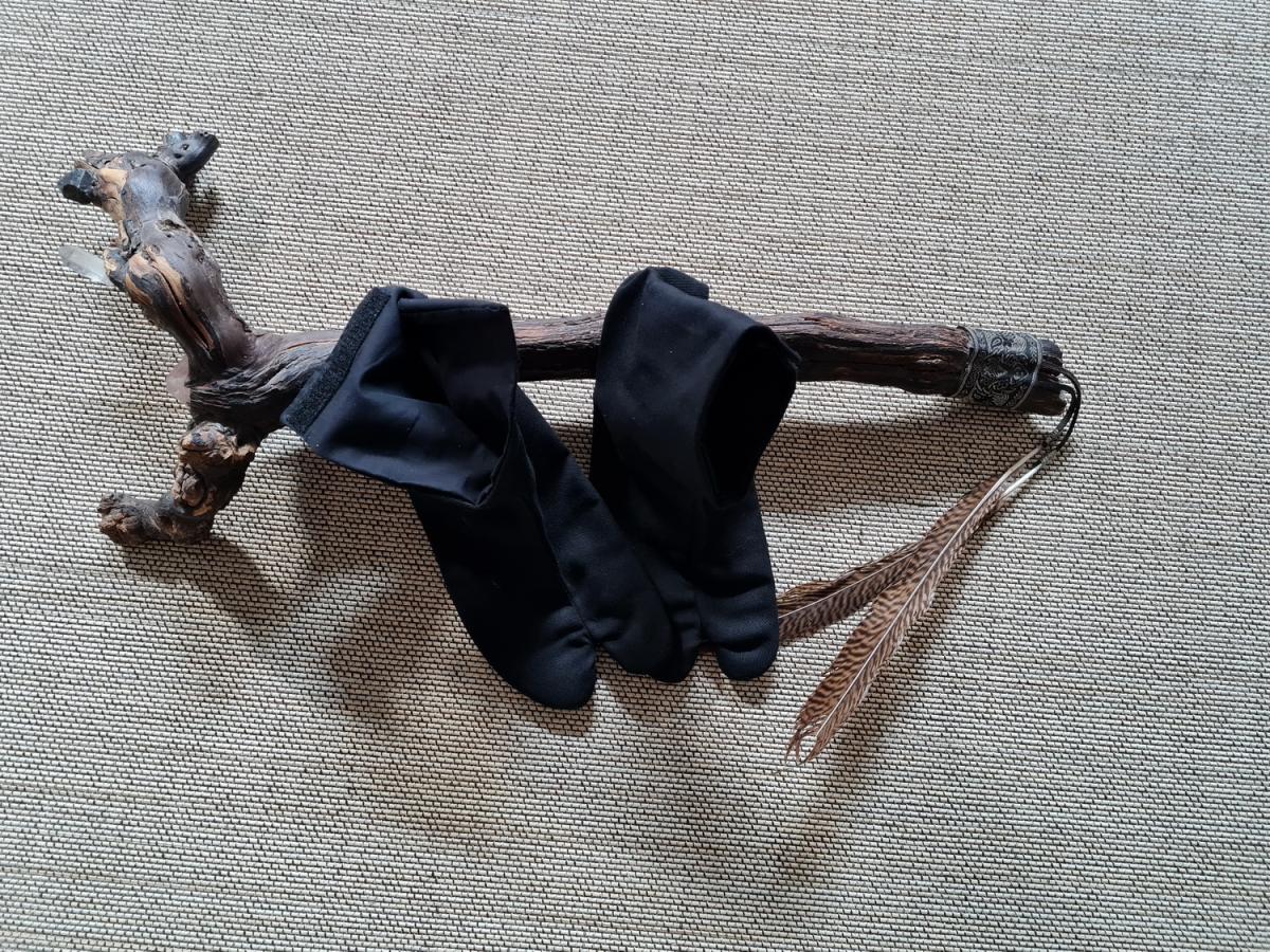 Tabi socks black / black - size 41 ➤ www.bokken-shop.de✅ suitable for Aikido, Iaido, Kendo, Bujinkan, Koryu, Jodo ✓ Your Budo specialist dealer!