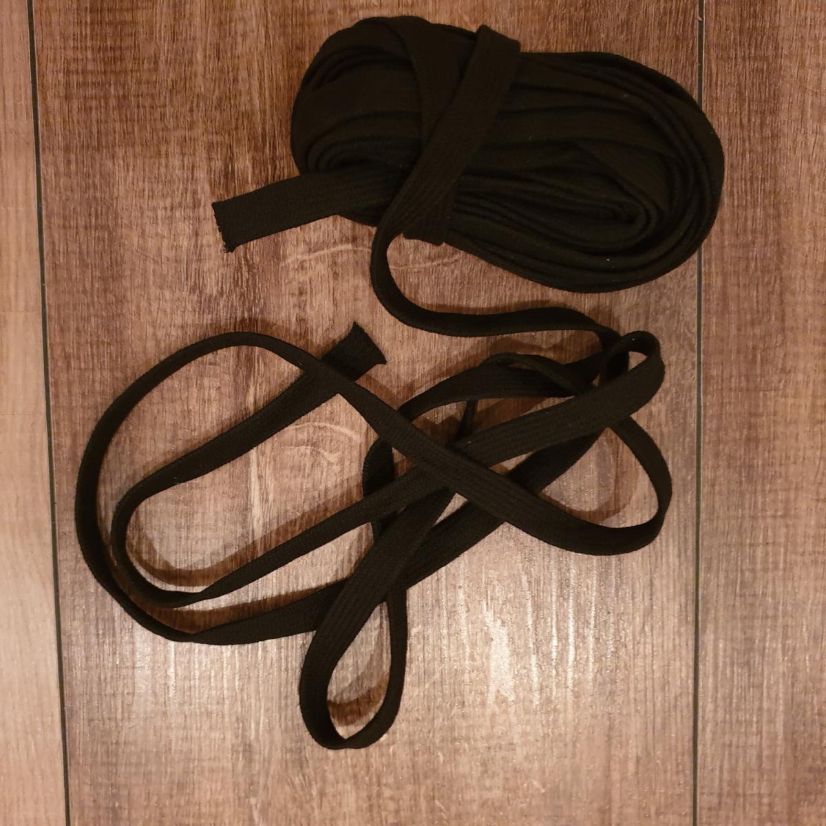Sageo made of cotton in the color black ♥ Sageo 180 cm, Sageo 200 cm✅ for your martial arts ✓ Aikido, Iaido, Kendo, Koryu, Jodo✅ Top price & high quality✓ 100% cheap✔Order online now➤ www.bokken-shop. de