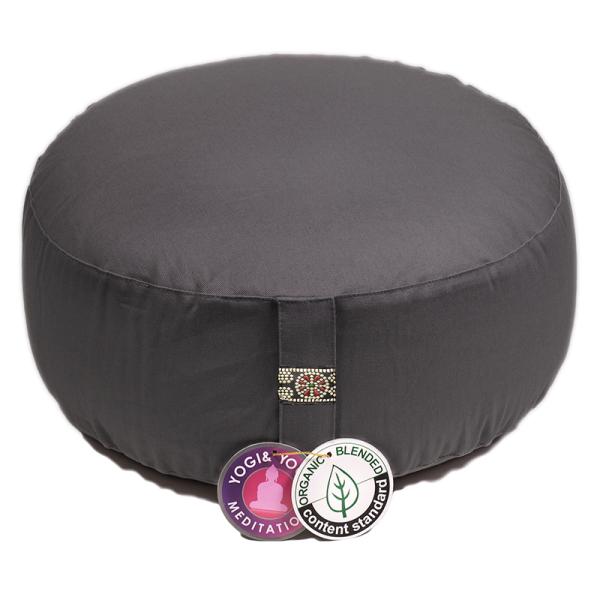 Yogi & Yogini Yoga & Mediation Cushions anthracite ♥ Organic meditation cushions by Yogi & Yogini to support your meditation ✅ with inner cushions and cover made of 100% organic cotton ✅ Top price & high quality ✓Order online now ➤ www.bokken-welt.de