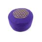Preview: Meditation cushion flower of life - purple ► www.bokken-shop.de ✅ yoga cushion ✔ meditation ✔ flower of life ✔ your meditation specialist!