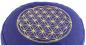 Preview: Meditation cushion flower of life - purple ► www.bokken-shop.de ✅ yoga cushion ✔ meditation ✔ flower of life ✔ your meditation specialist!