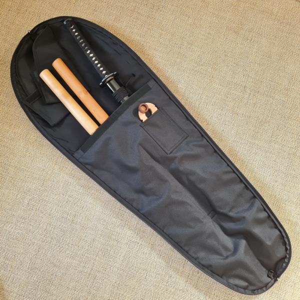 HASU double sword pouch for Bokken & Katana blue ➤ www.bokken-shop.de ✅ for Aikido ✓ Hapkido ✓ Ju Jutsu ✓ Iaido ✓ Your Budo dealer!