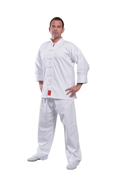 Tai Chi Anzug aus Baumwolle in der Farbe weiß✅ Bequem✔ große Bewegungsfreiheit✔ 100 % Baumwolle✔ Budo-Bekleidung in großer Auswahl und zu jedem Anlass für Deine Kampfkunst✓ Aikido, Iaido, Kendo, Koryu, Jodo➤ www.bokken-welt.de