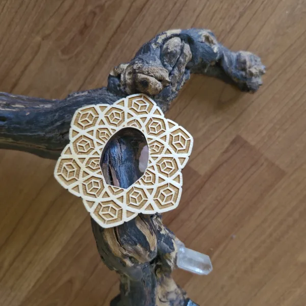 Tsuba Birkenholz Drachenmotiv ➤ www.bokken-shop.de