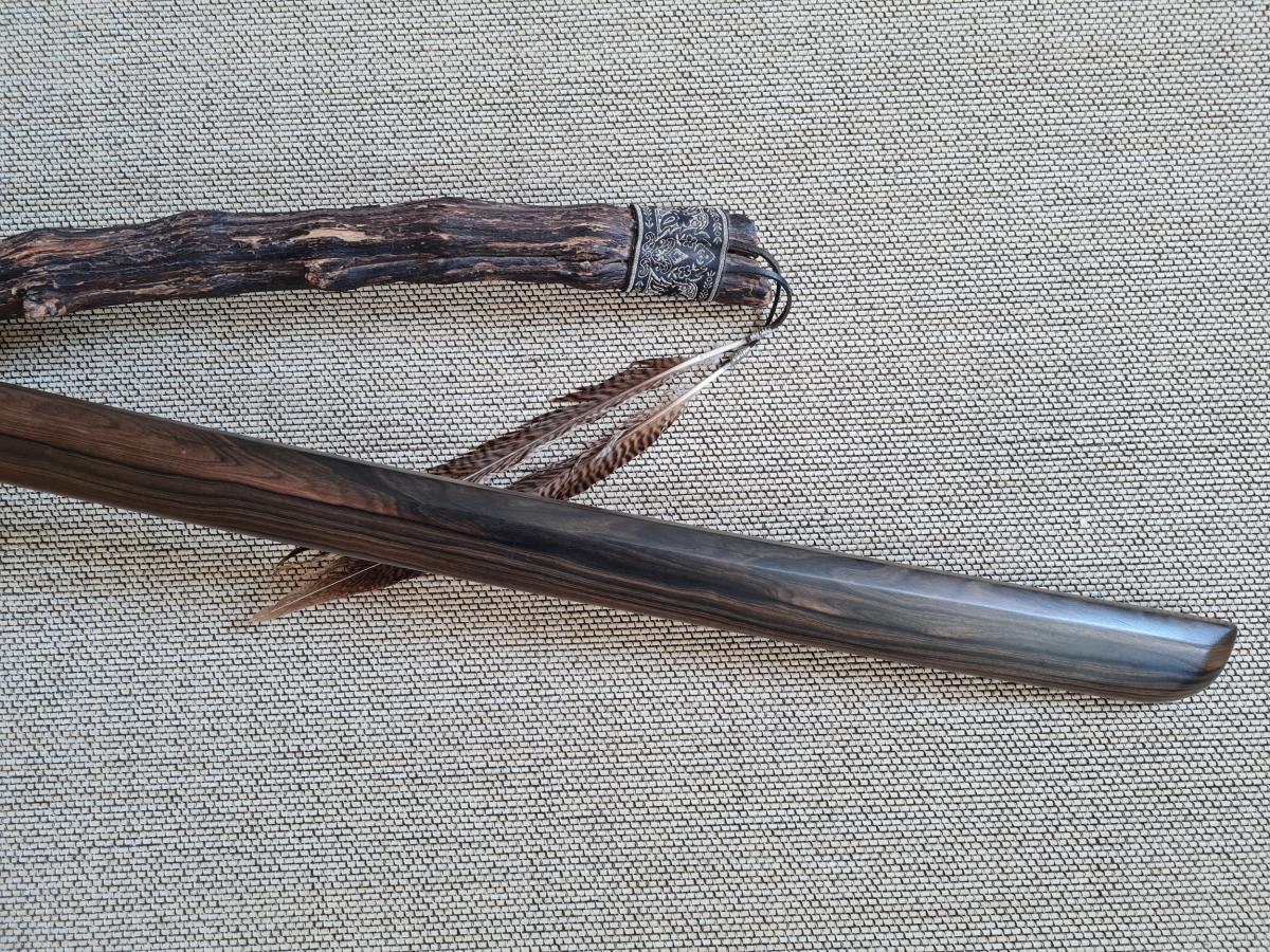 Suburito Bokken aus Ebenholz - 115 cm ➤ www.bokken-shop.de kaufen » für Aikido, Iaido, Suburi Training, Bujinkan. Dein Budo-Fachhändler!