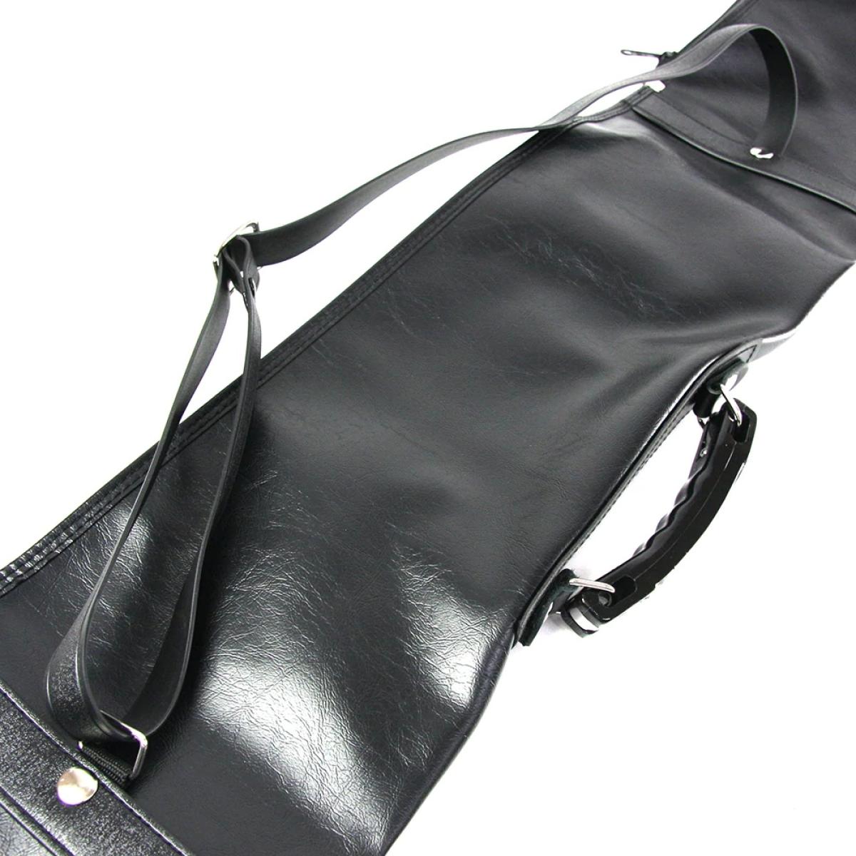 Deluxe Weapon Bag Synthetic Leather for Jo and Bokken black ➤ www.bokken-shop.de. Suitable for Aikido, Bujinkan, Kendo, Ju Jutsu. Your Budo dealer!