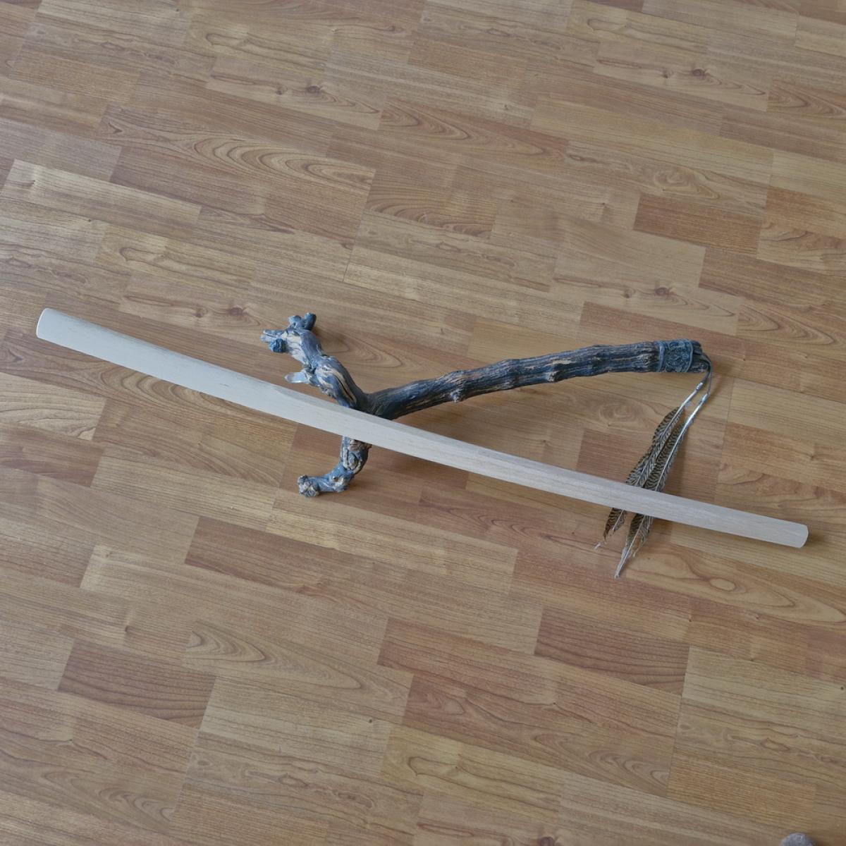 Aikido Bokken Iwama-Ryu form made of beech > www.bokken-shop.de.  Bokken for Aikido. Your specialized martial arts dealer!