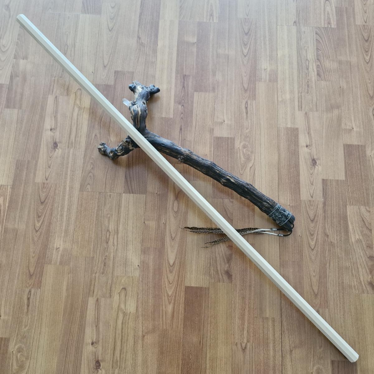 Jo-Stab Oktagonal aus Buche➤ www.bokken-shop.de. Passend für Aikido,, Jodo, Iaido, Kendo, Bujjnkan. Dein Budo-Fachhändler!