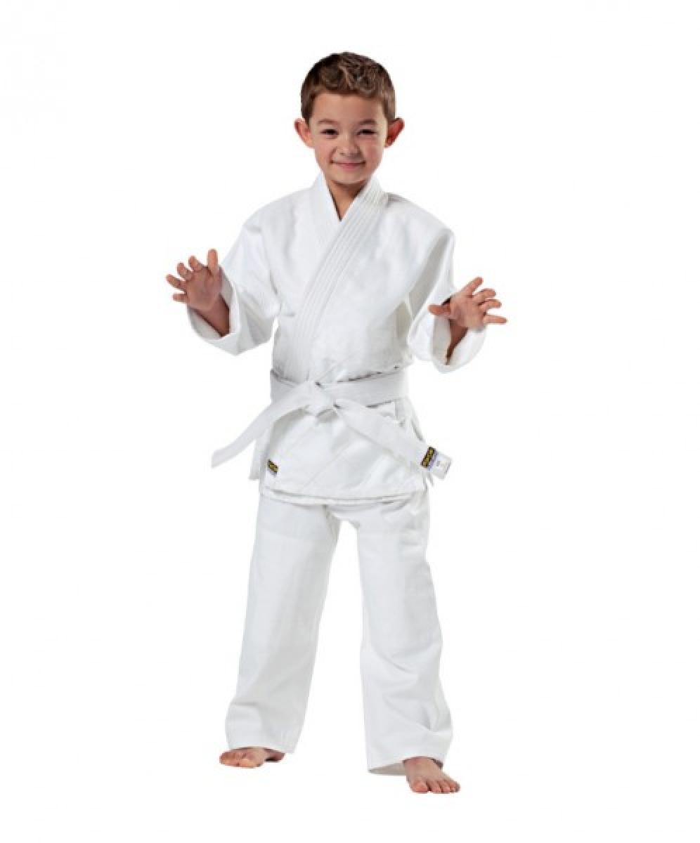 Aikido / Judo Anzug weiß für Kinder - 140 ► www.bokken-shop.de. Ideal auch für Karate und Taekwondo. Dein Budo-Fachhändler.
